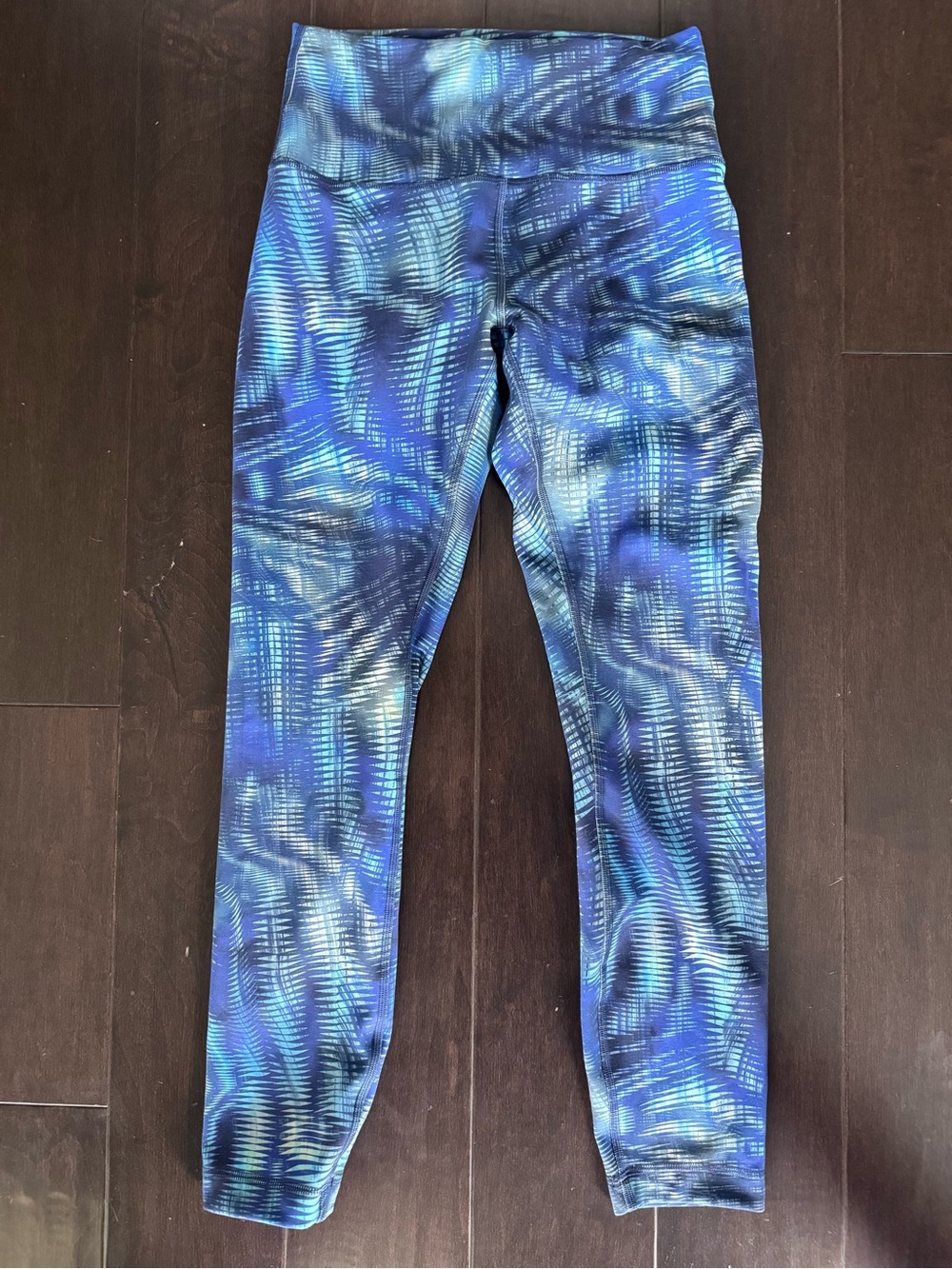 lululemon athletica Blue & Black Patterned Leggings